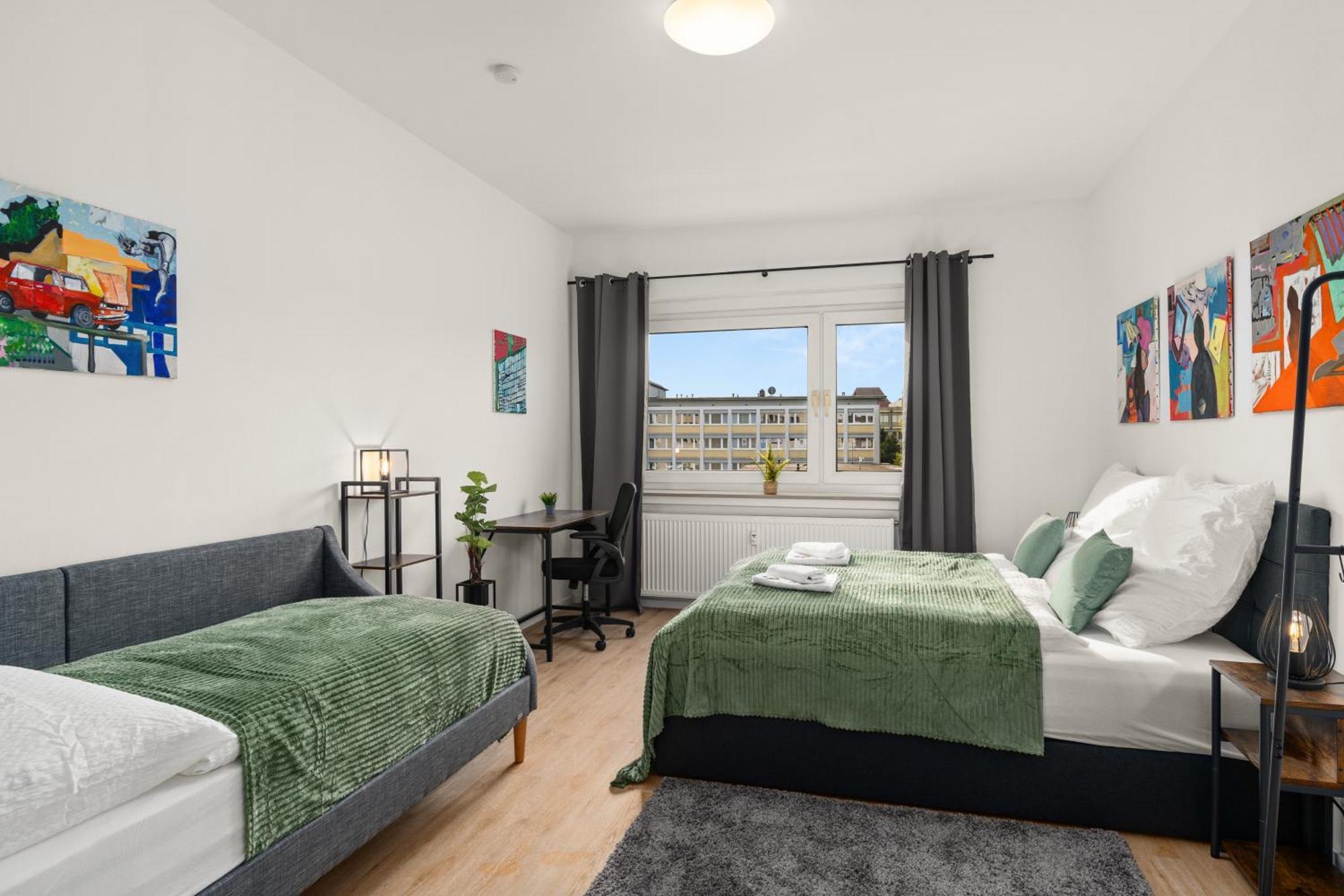 Homely-Apartment Manhattanart, Zentral, Parkplatz, Billard,Ps4, Dart, Balkon Билефельд Экстерьер фото