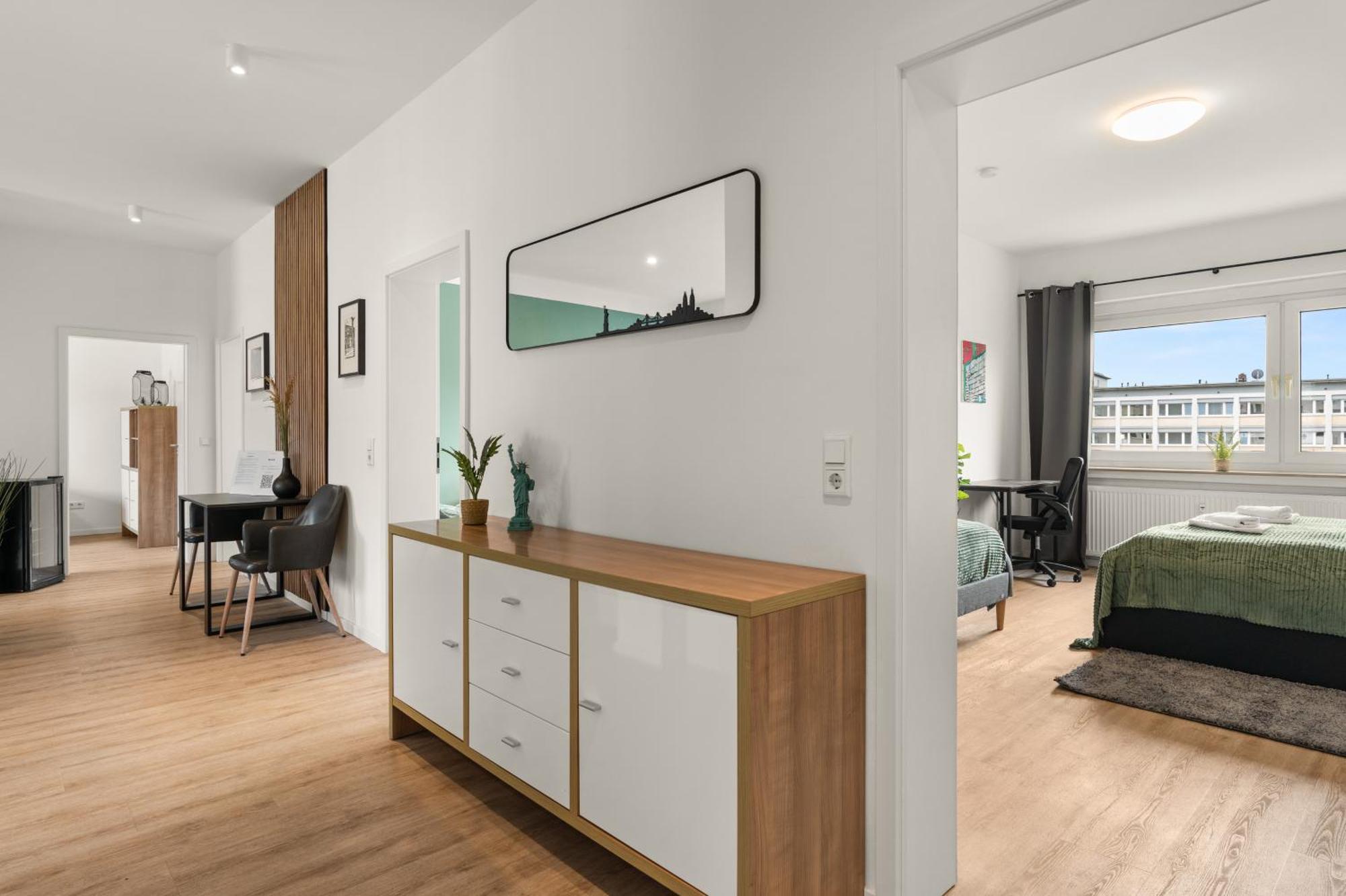 Homely-Apartment Manhattanart, Zentral, Parkplatz, Billard,Ps4, Dart, Balkon Билефельд Экстерьер фото